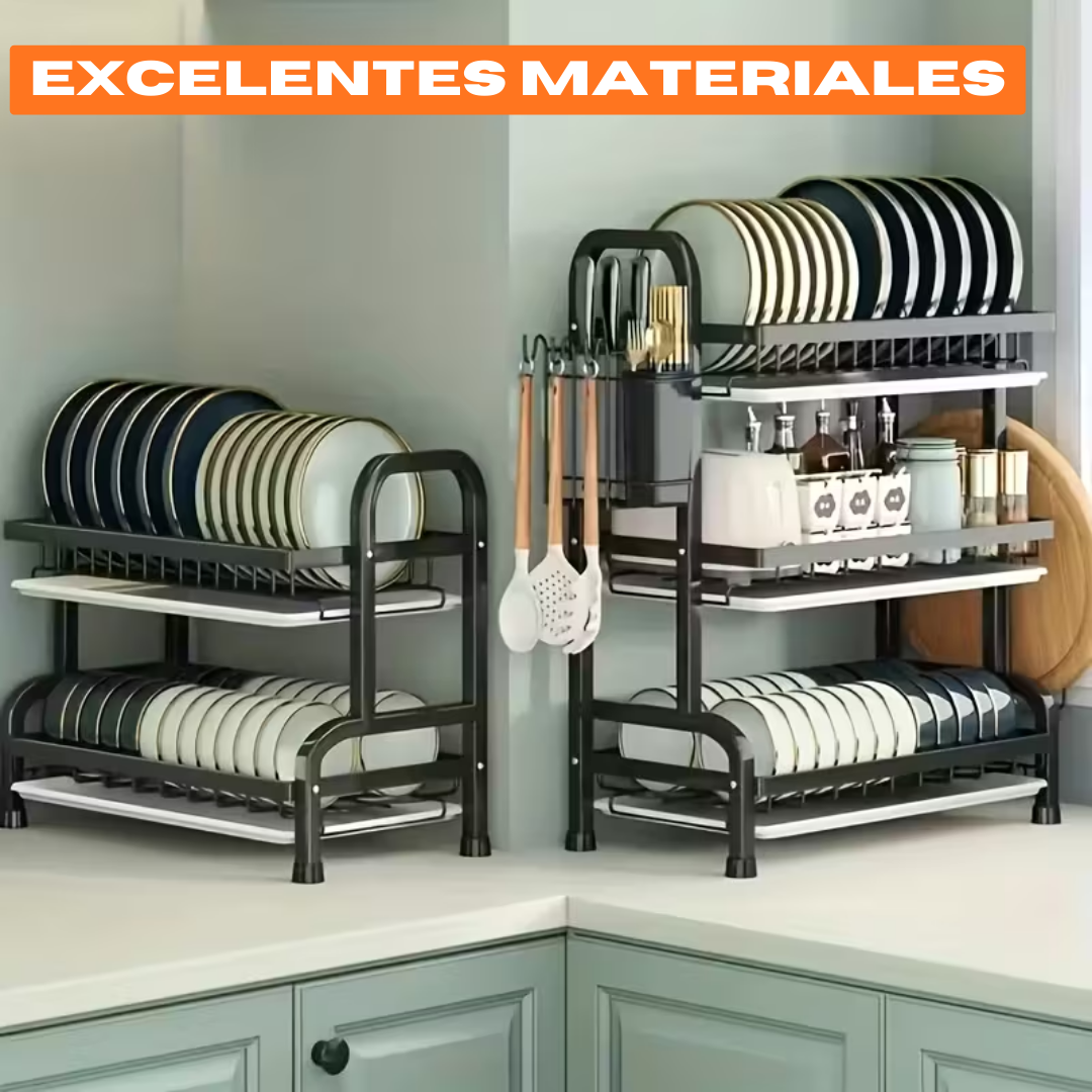Escurridor De Platos Estante Organizador 3 Niveles