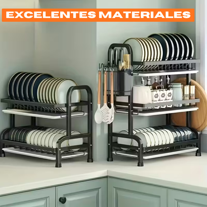 Escurridor De Platos Estante Organizador 3 Niveles