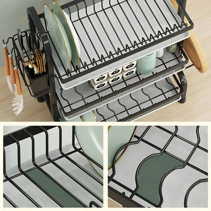 Escurridor De Platos Estante Organizador 3 Niveles