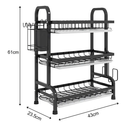 Escurridor De Platos Estante Organizador 3 Niveles